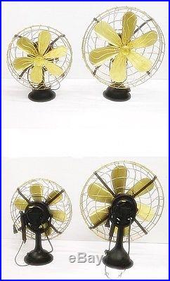 Antique brass blade fan antique brass electric fan size 14 Orbit