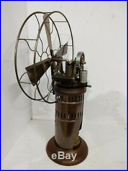 Antique kerosene operated steam fan decorative working vintage museum 26'