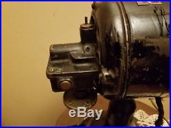 Antique robbins & myers gear back tank oscillating fan 11530