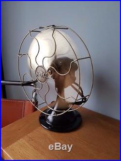 Antique vintage 1950s art deco GEC General Electric Company osclilating fan