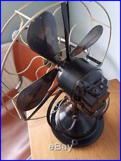 Antique vintage 1950s art deco GEC General Electric Company osclilating fan