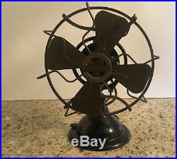 Antique vintage c1912 menominee staghorn electric fan