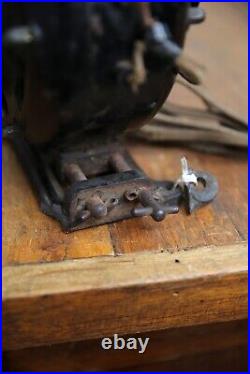 Antique vintage holtzer cabot pancake early electric motor fan brass nameplate