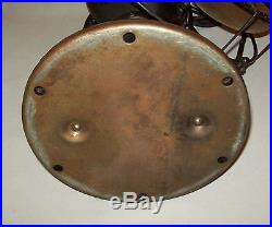Antique vtg 1920s Emerson Electric Fan Type 29646 Brass Blades Oscillating Works