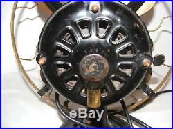 Antique1906 Westinghouse 12 4 Blade Brass Cage Tank Fan Antique Electric 60677