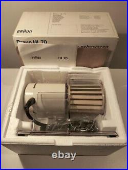 BRAUN HL70 DESK FAN NOS. MADE IN GERMANY 1970s. SPACE AGE. POP ART. 220 V 50 HZ