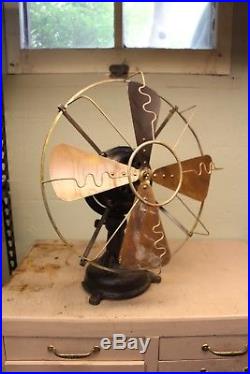 Brass Blade Fan, Antique Electric Fan, Fidelity Electric Fan