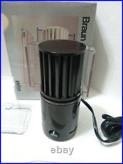 Braun FAN HL-70 1970s Designed by Reinhold Weiss Made in Japan Chocolate Brown