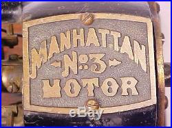 C. 1900 Manhattan No. 3 Motor Rare Antique Electric Battery Fan