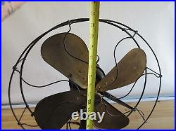 Century Fan Brass Blades Model 263 J-2 S3C-1 6AS IS UNTESTED parts or repair