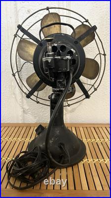 Circa 1914 16 6 blade GE SMY Desk Fan