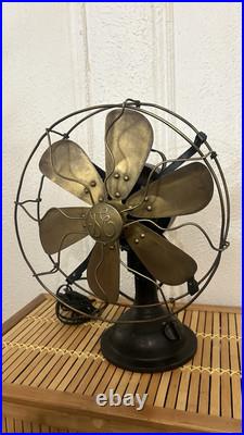 Circa 1914 16 6 blade GE SMY Desk Fan