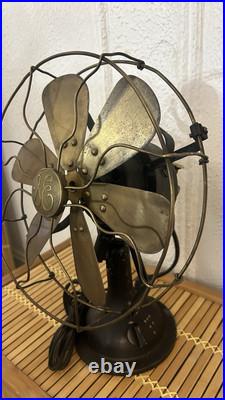 Circa 1914 16 6 blade GE SMY Desk Fan