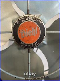 Diehl Electric Fan model F10AJ17 Vintage- Works