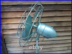 Diehl Pedestal Fan. Mid century modern. Full restoration. Industrial
