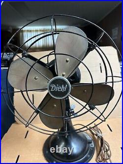 Diehl Vintage Antique Electric Fan (Operates)