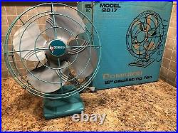 Dominion 12'' Antique 1960's Oscillating Fan VERY NICE CONDITION! With BOX