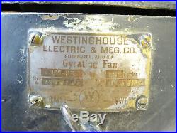 EXTREMLY RARE ANTIQUE Westinghouse Electric 2-Blade Gyro Ceiling Fan