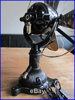 Early German Bergmann Electric antique Fan Ventilator type GME/40 original paint