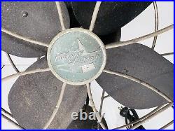 Emerson 12 4 Blade Oscillating Desk Fan 3 Speeds Antique Works