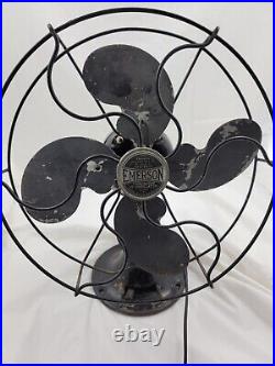 Emerson 2250B One Speed 4 Blade Oscillating Fan 11 Cage