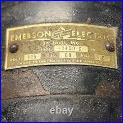 Emerson 2450-G 1949 Vintage Desk Fan Antique