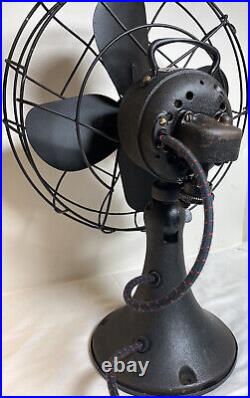 Emerson Electric 3-Speed Oscillating Fan 796446-AP-G Fully WORKS Vtg 19 4 Blade