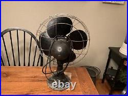 Emerson Electric 77648 Desk Fan Antique Fan Runs! Rare Finish