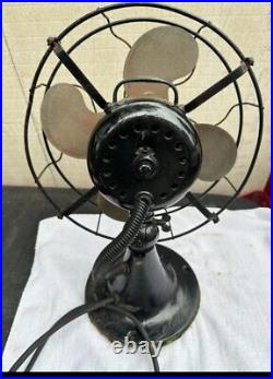 Emerson Fan Brass Blades Cast Iron Works Great