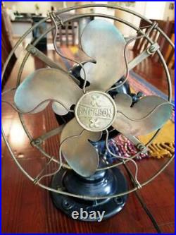 Emerson Type 19644, 8 inch Brass Blade/Cage Fan, The Parker Circa 1915, works