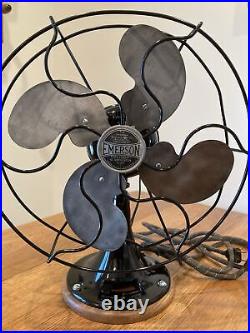Emerson antique oscillating fan. Model 2250C 10 Inch