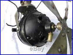 Ercole Marelli Ceiling Electric Fan Antique Brass Zephir Very Rare ...