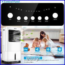 Evaporative Portable Air Cooler Fan & Humidifier with Remote Control 7.5 Timer