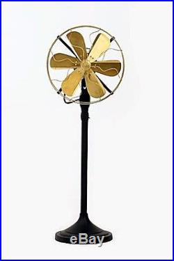 Fan brass style Antique Blade Vintage Electric SE 14 Oscillating 3 Speed