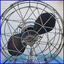 Fresh'nd Aire Chrome Deco Circulator Fan Model 14 21 Works Great