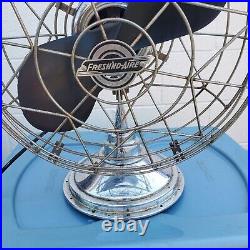 Fresh'nd Aire Chrome Deco Circulator Fan Model 14 21 Works Great