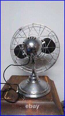 Fresh'nd Aire Chrome Deco Circulator Fan in Excellent Condition Model 14 21