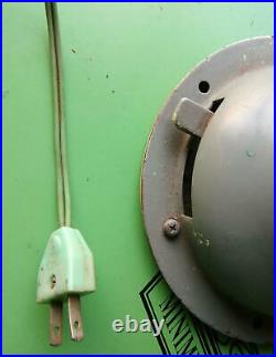 Fusi Electric Antique Table Fan Westinghouse Motor 4 Blade Gray Fuji Not working
