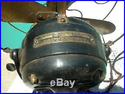 G. E. Tank Fan Antique Patent 1892 Brass Blade