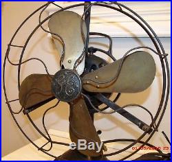 GE General Electric Antique Fan Oscillating Works