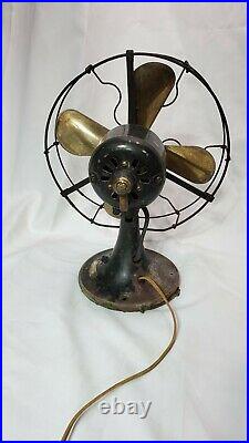 GE General Electric Whiz Antique Brass Blade Fan