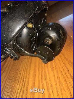 GE Kidney Oscillator Fan Brass, Original Paint, 12 Old Motor Antique 1911