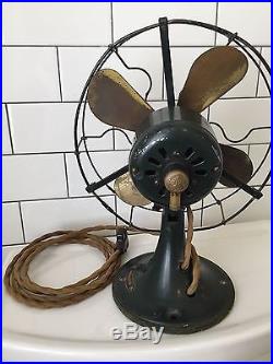 GE Whiz Antique Electric Fan withbrass blades, Incredible Original Condition! Rare