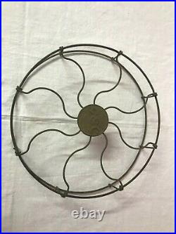 GEC Table Fan Brass Round Grill Cage For Spare Antique Vintage Old Collectible