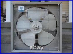 Ge 3 Speed Vintage Metal Box Fan Double Badge Unit