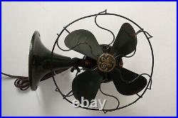 General Electic 8 Inch Electric Fan (S6L) Green VGC (JSF6) 37X694 NP-61743 GE