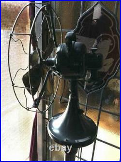 General Electric Antique Standing Floor Fan 53.5 inch 4 Blade Black Not working