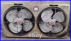 General Electric Automatic Thermostat Twin-Fan Ventilator Missing Knob See Pics
