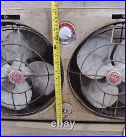 General Electric Automatic Thermostat Twin-Fan Ventilator Missing Knob See Pics