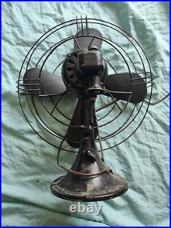 General Electric GE 16 4-Blade 3-Speed Cage Fan Vintage Antique Tested Works